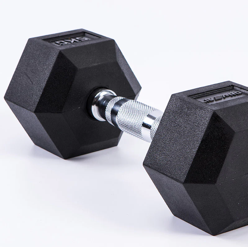 Gantere hexagonale (pereche) Rubber Hex Dumbbells LP8005