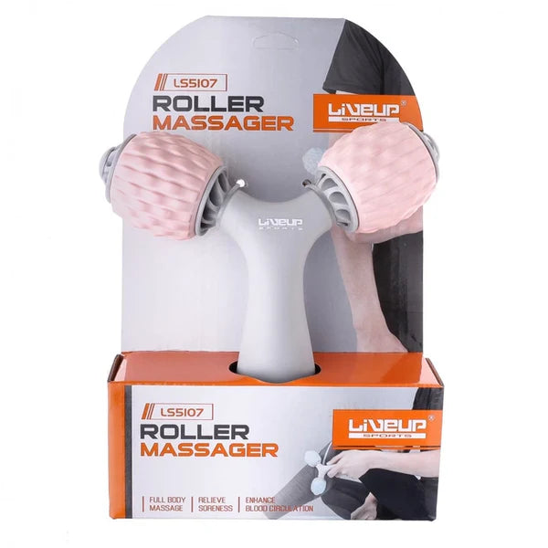 Masajator de mână în formă de Y LiveUp LS5107/PK art. 55519