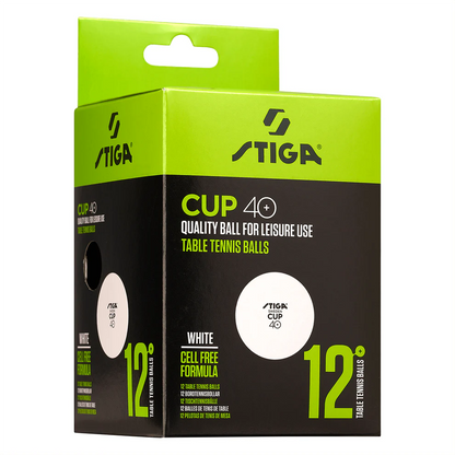 Набор мячей для настольного тенниса Stiga Ball Cup 40+ White 12-pack 1110-2510-12
