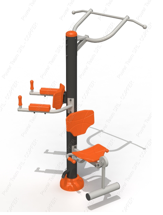 Тренажер для брюшного пресса + турник + разгибание ног PTP 536T