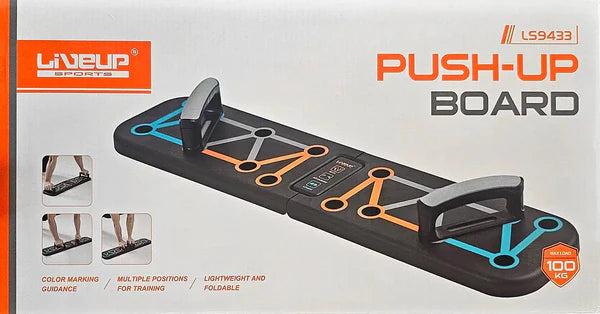 Placă pentru flotări LiveUp Push Up Board LS9433/BK  art. 55521