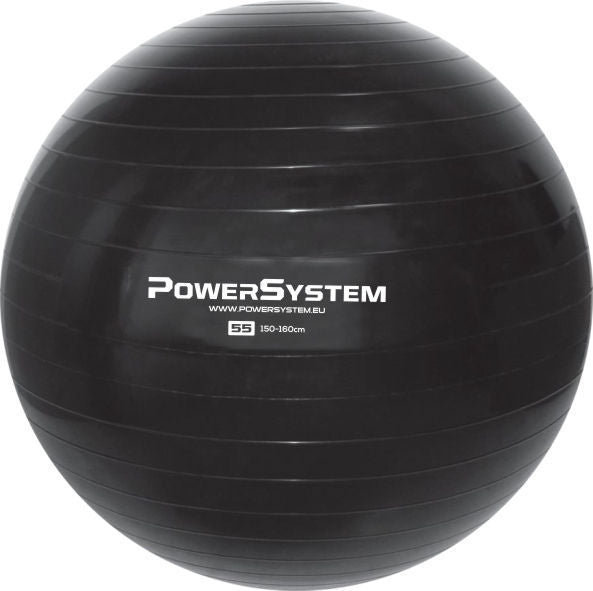 FITBALL POWER SYSTEM PRO 55CM-BLACK art. 38406