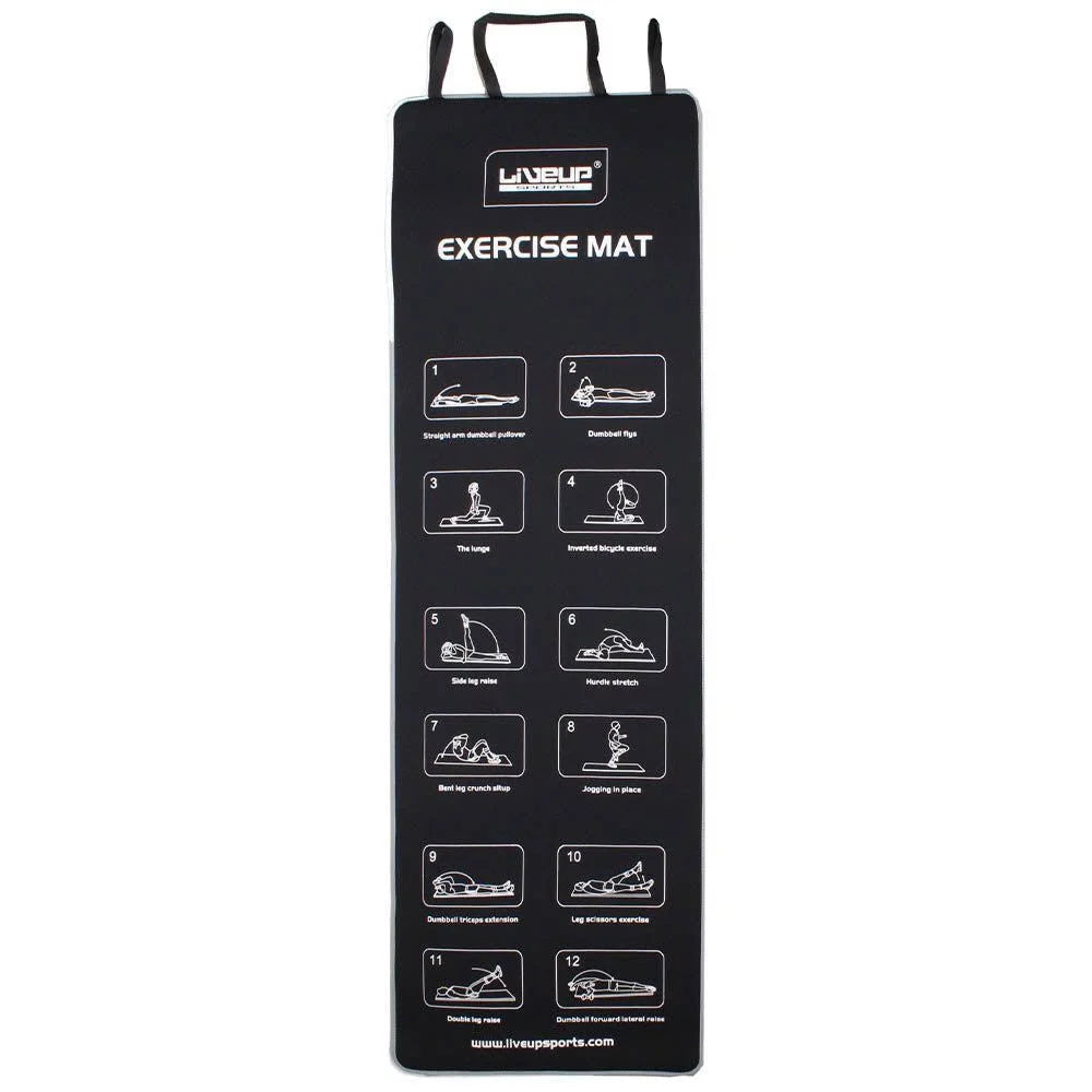 Covoraș de yoga LiveUp EXERCISE MAT LS3258/BK art. 55512