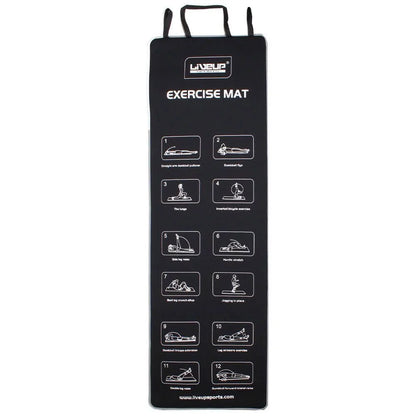 Covoraș de yoga LiveUp EXERCISE MAT LS3258/BK art. 55512
